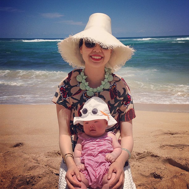 marni and me at turtle beach