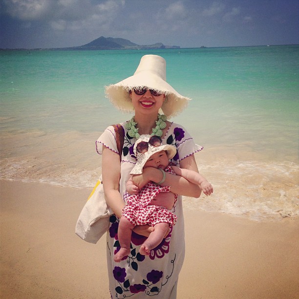 marni and me at kailua beach